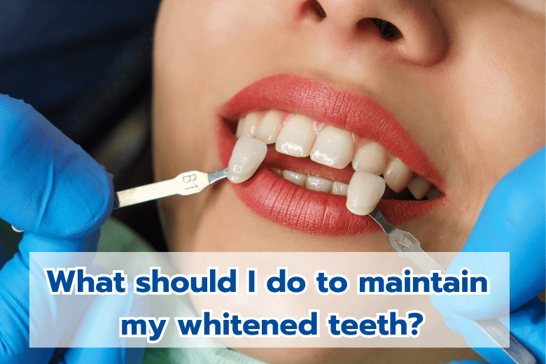 Tips for whitened teeth care